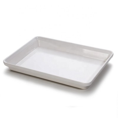 Spot Hotel Supplies 15.0 inch Rectangular White Melamine Restaurant Storage Tray