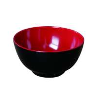 Two-tone Melamine Bowl black and red color