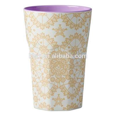 Two Tone Tall Drinking Plastic Cup Mug