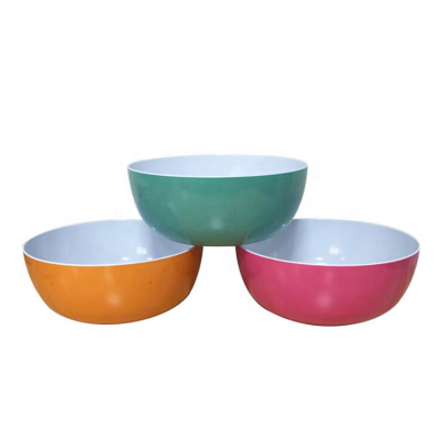 Two tone color 10 inch Round Melamine Bowl