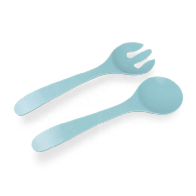 2 PCS Customize Printed Melamine Salad Spoon and Fork Set